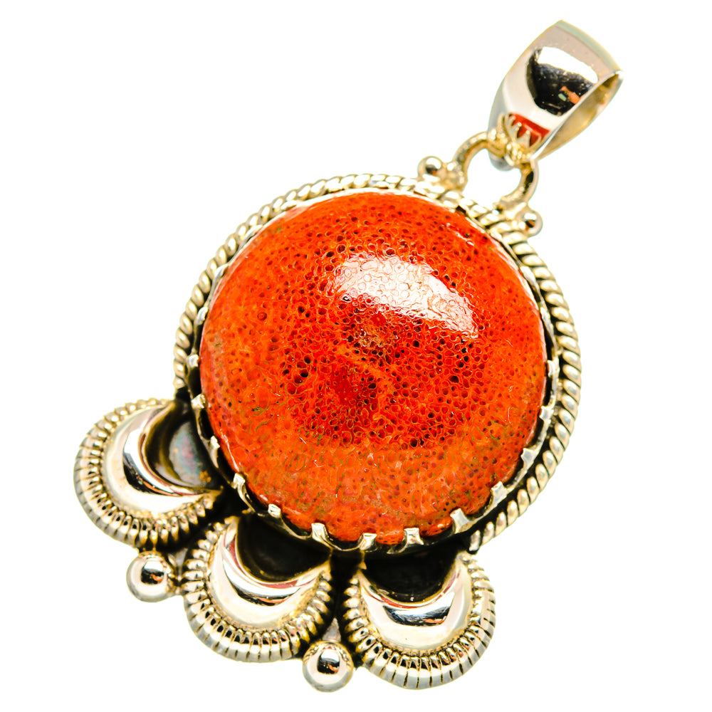 Sponge Coral Pendants handcrafted by Ana Silver Co - PD10609