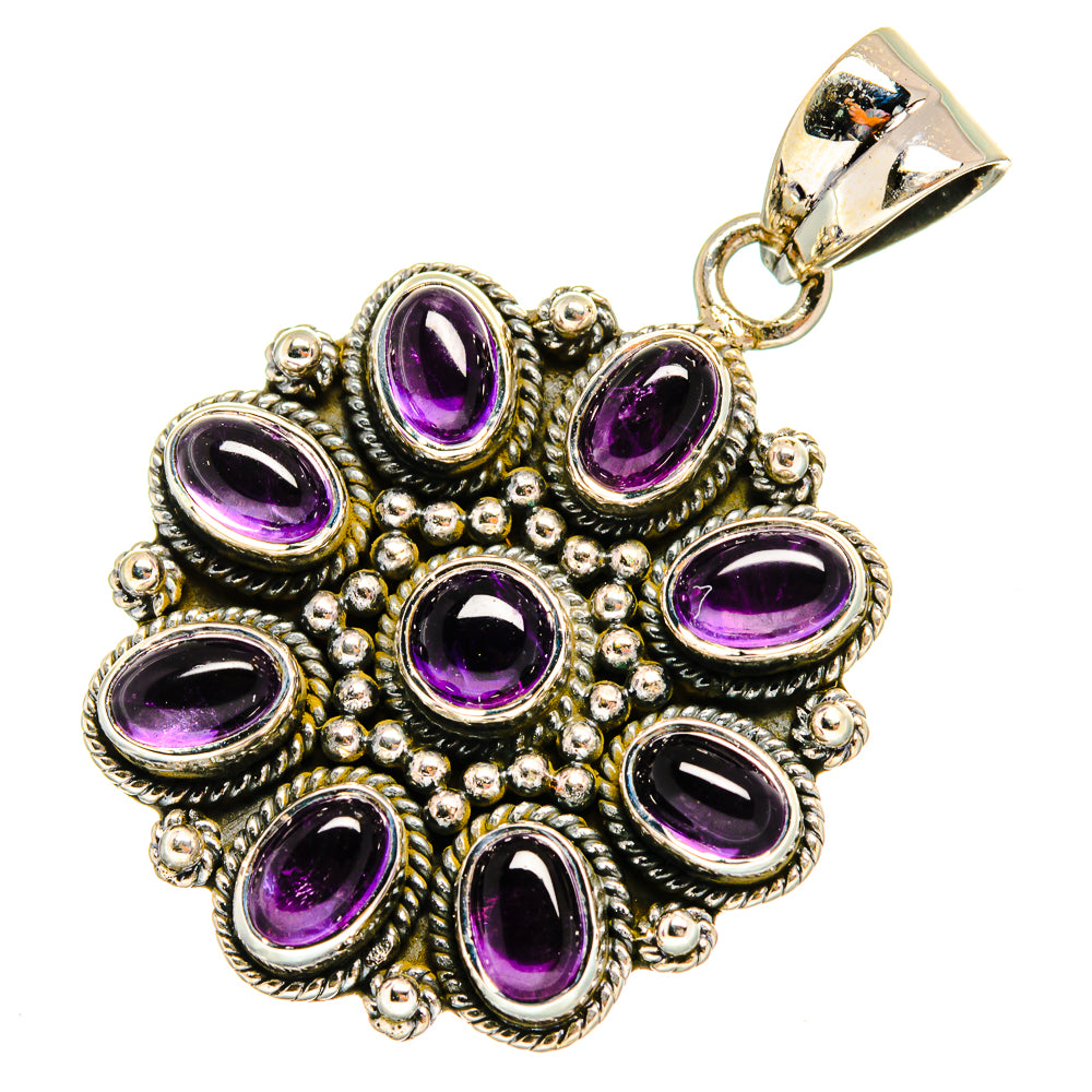 Amethyst Pendants handcrafted by Ana Silver Co - PD10665
