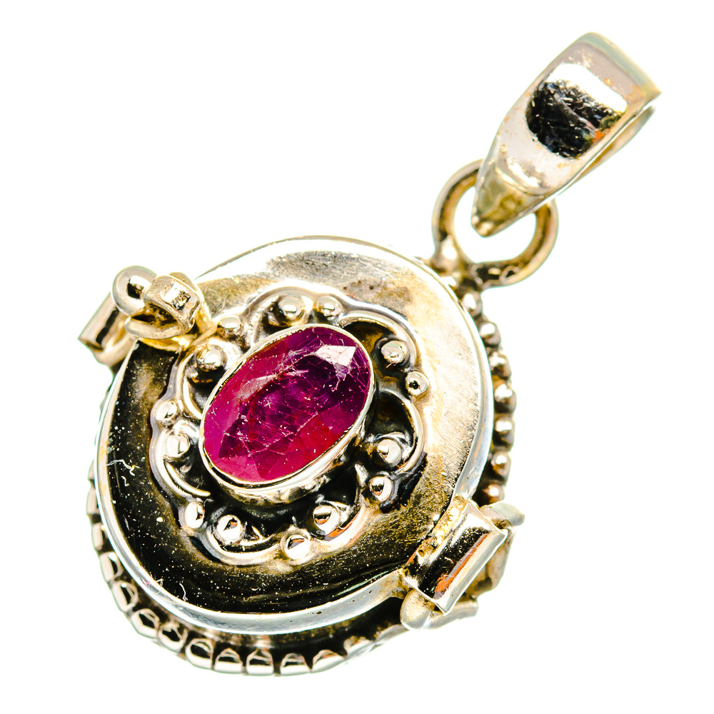 Ruby Pendants handcrafted by Ana Silver Co - PD10716