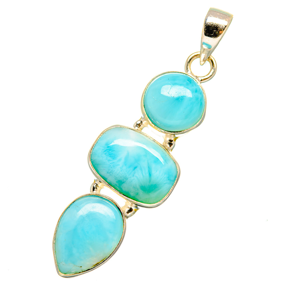Larimar Pendants handcrafted by Ana Silver Co - PD10759