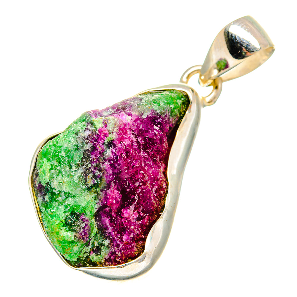 Ruby Zoisite Pendants handcrafted by Ana Silver Co - PD10832