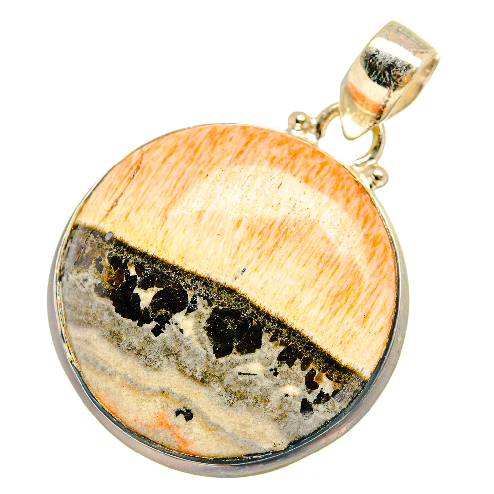 Scolecite Pendants handcrafted by Ana Silver Co - PD10842