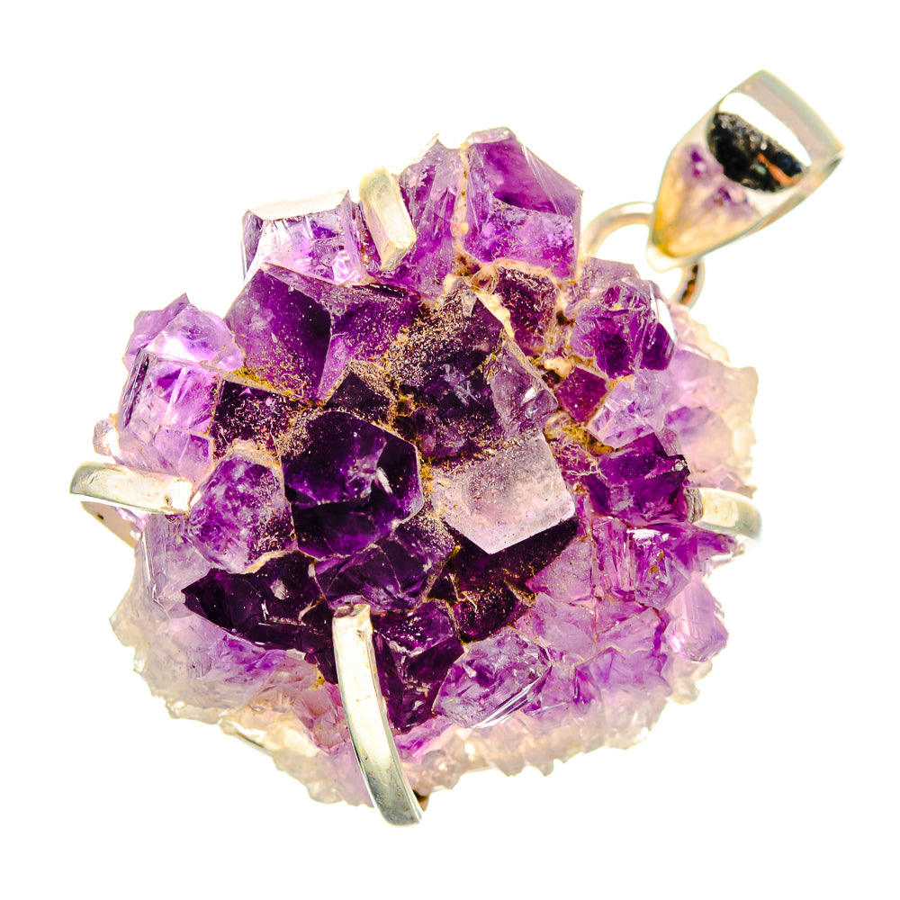 Amethyst Crystal Pendants handcrafted by Ana Silver Co - PD10861