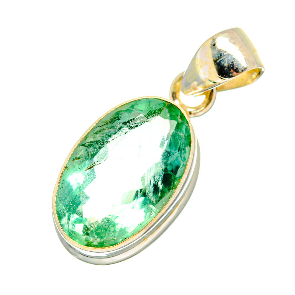 Green Fluorite Pendants handcrafted by Ana Silver Co - PD10903