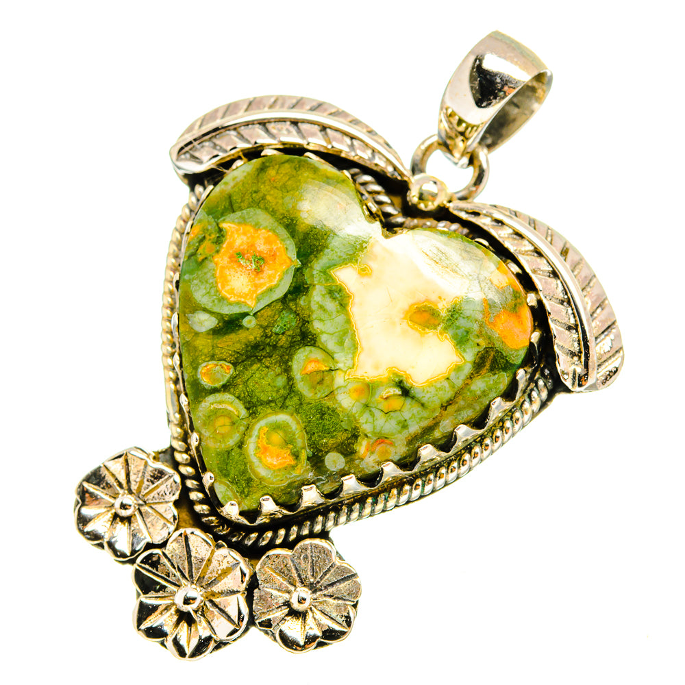 Rainforest Jasper Pendants handcrafted by Ana Silver Co - PD10923