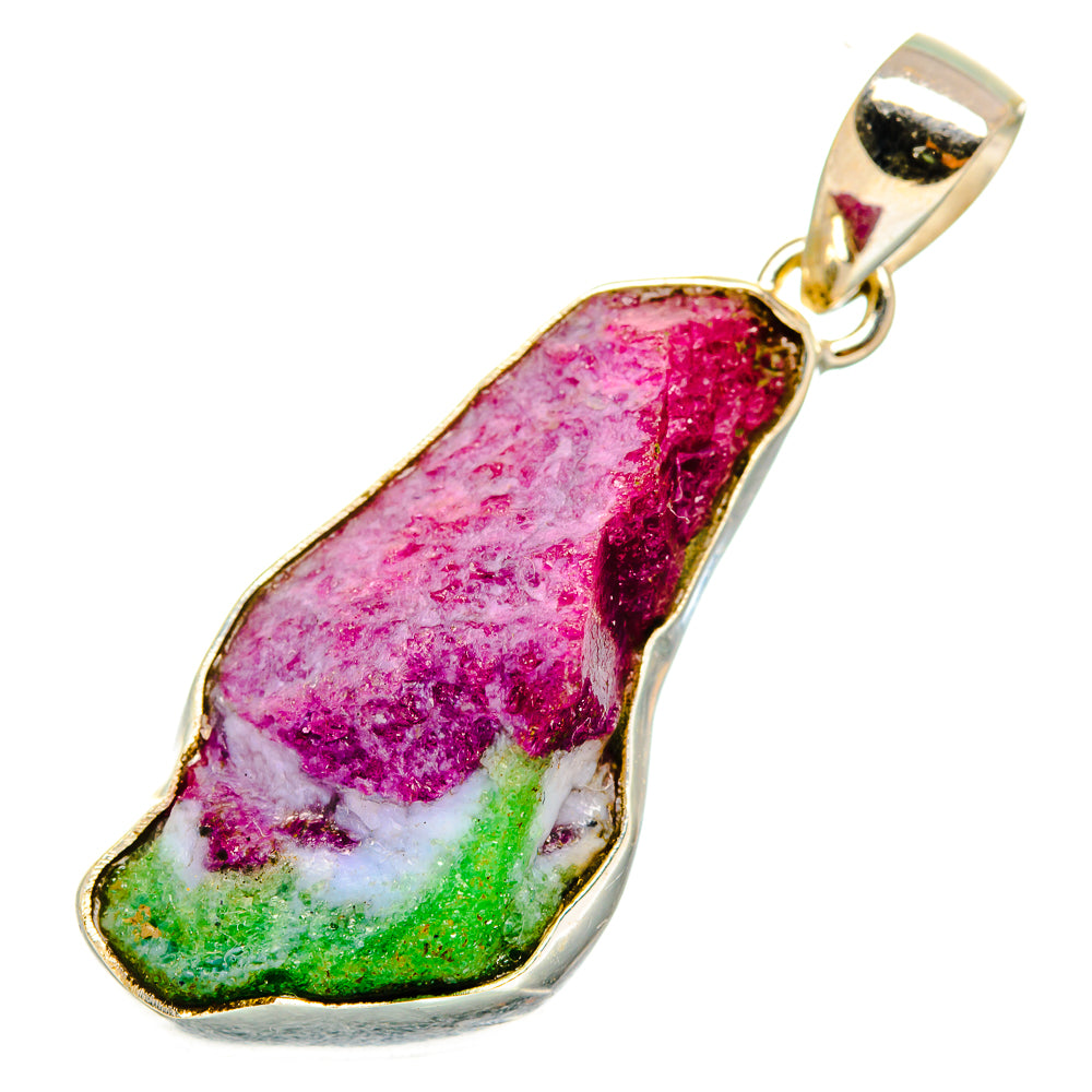 Ruby Zoisite Pendants handcrafted by Ana Silver Co - PD10976
