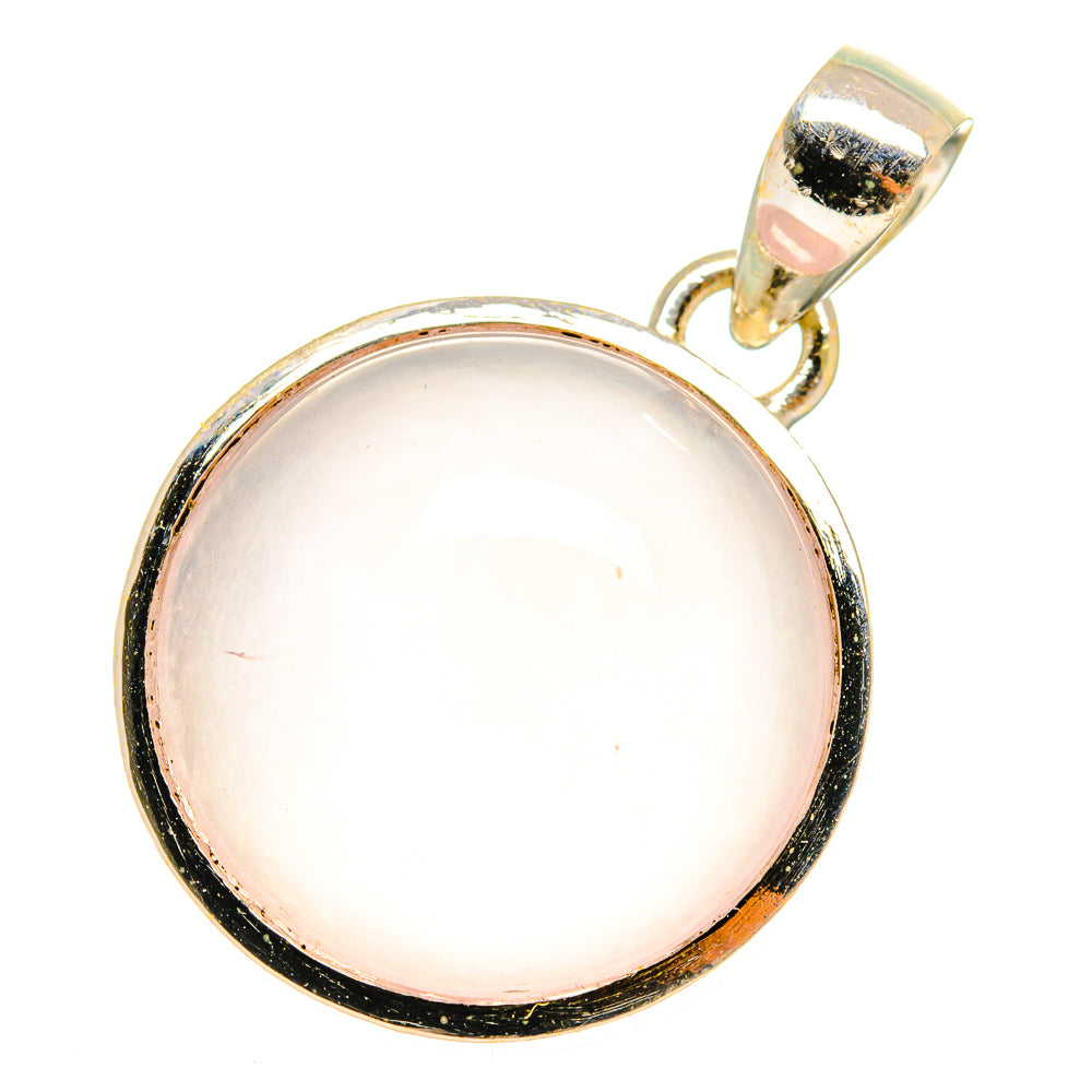 Rose Quartz Pendants handcrafted by Ana Silver Co - PD10978