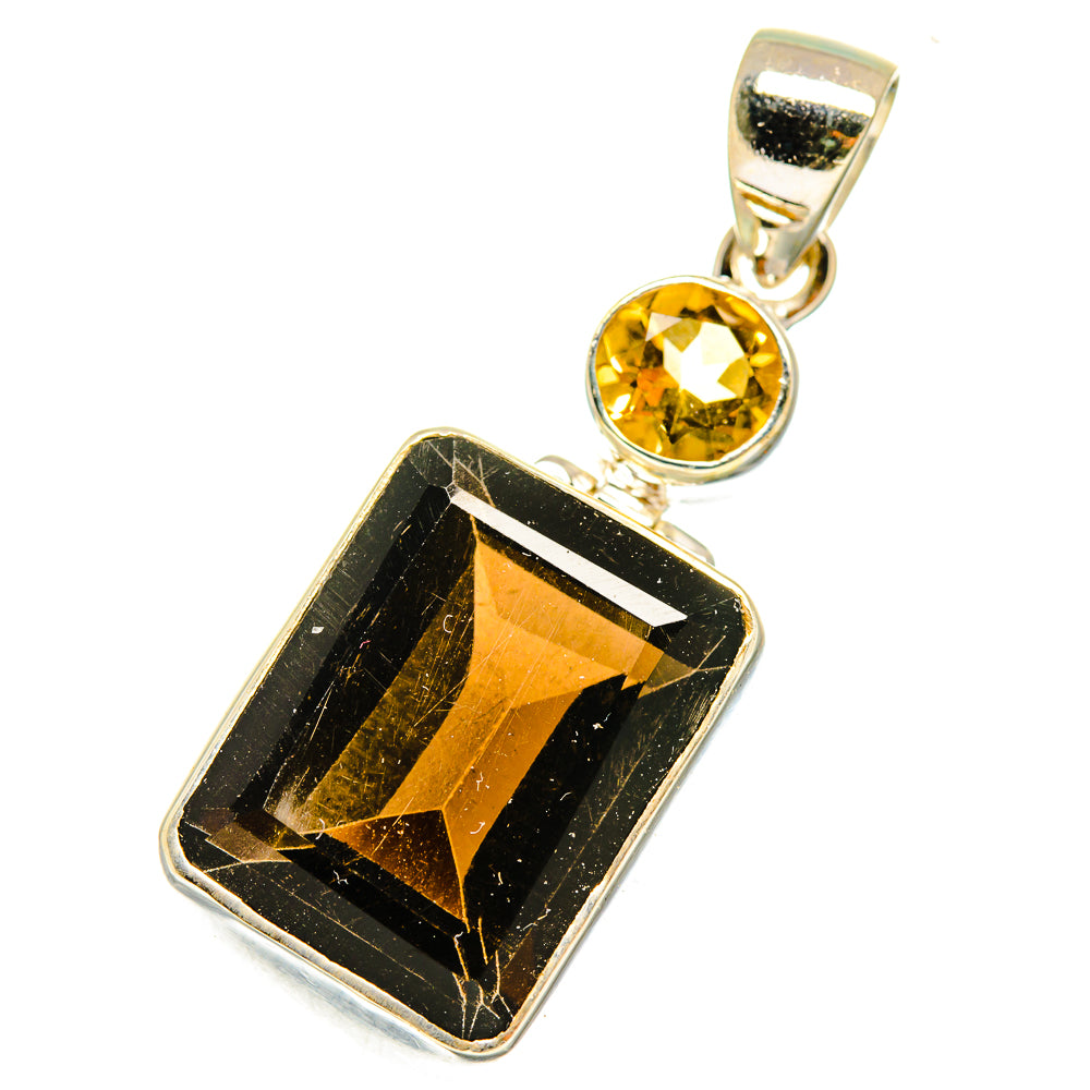 Smoky Quartz Pendants handcrafted by Ana Silver Co - PD10994