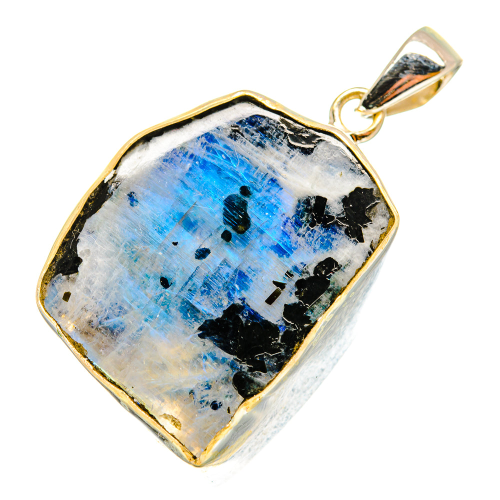 Rainbow Moonstone Pendants handcrafted by Ana Silver Co - PD11066