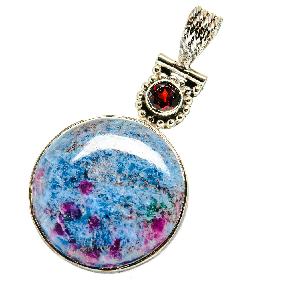Ruby Fuchsite Pendants handcrafted by Ana Silver Co - PD11109