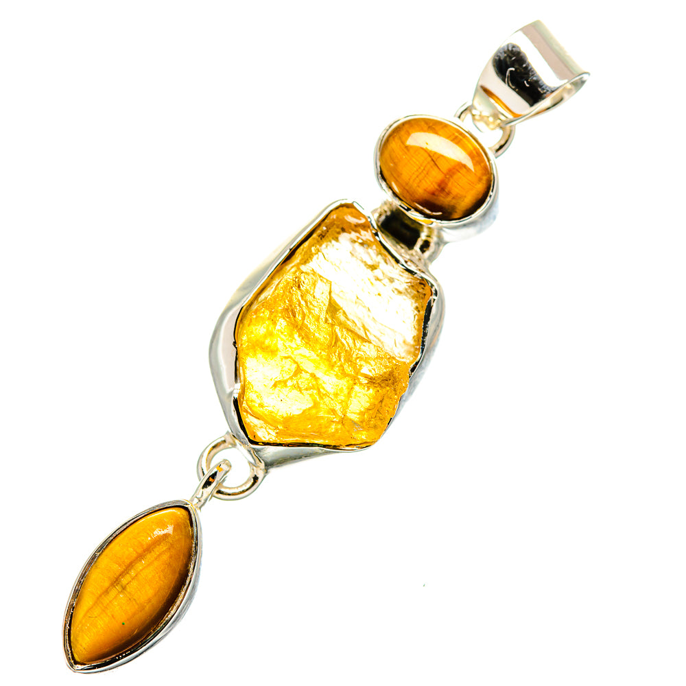 Citrine Pendants handcrafted by Ana Silver Co - PD11123