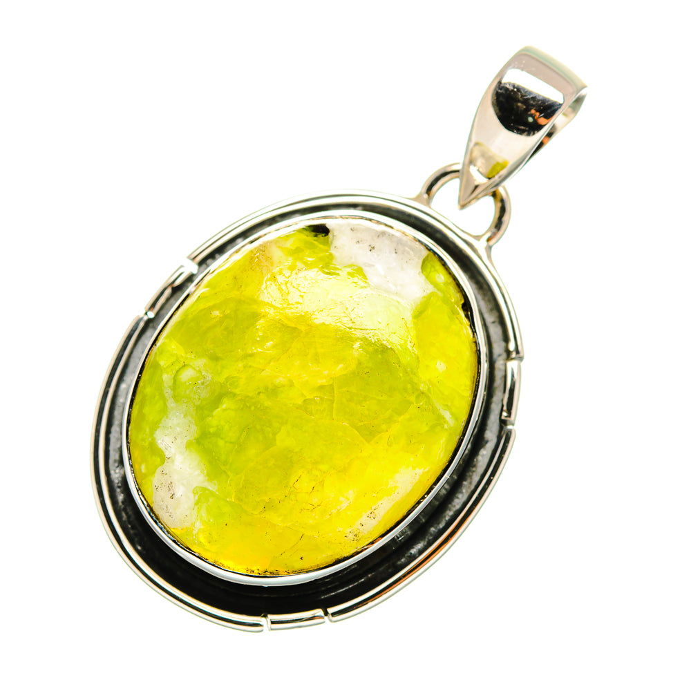 African Green Opal Pendants handcrafted by Ana Silver Co - PD11170