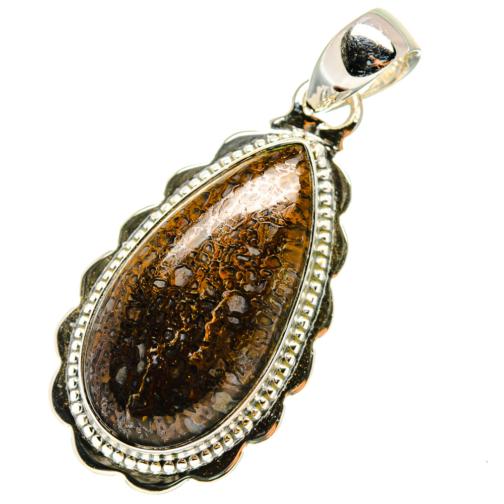 Dinosaur Bone Pendants handcrafted by Ana Silver Co - PD11175