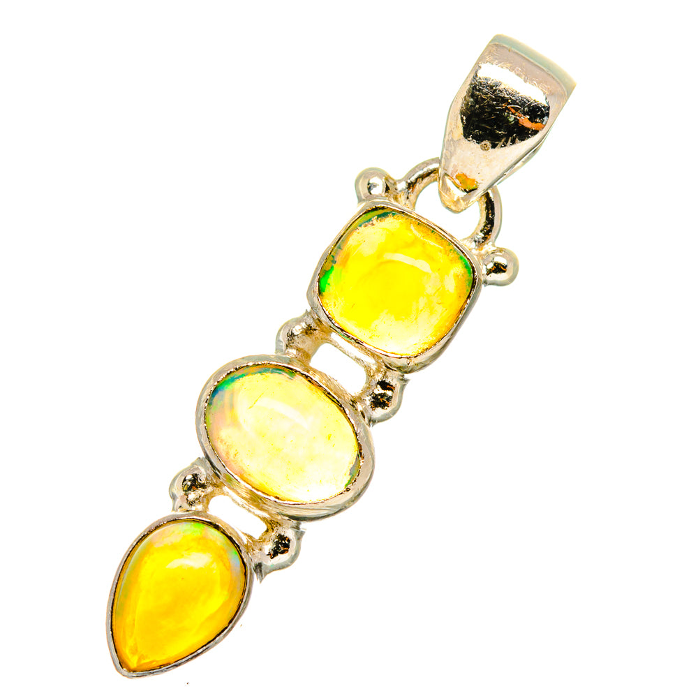 Ethiopian Opal Pendants handcrafted by Ana Silver Co - PD11221