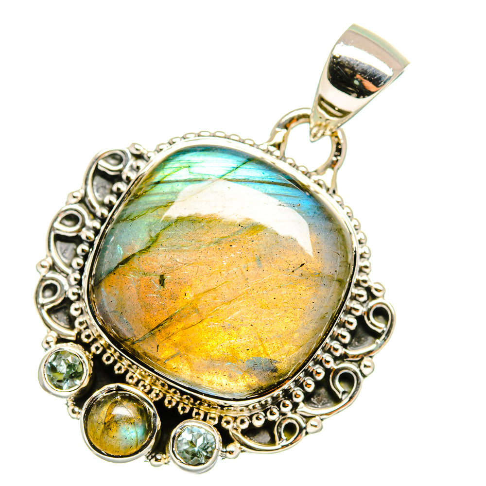 Labradorite Pendants handcrafted by Ana Silver Co - PD11246