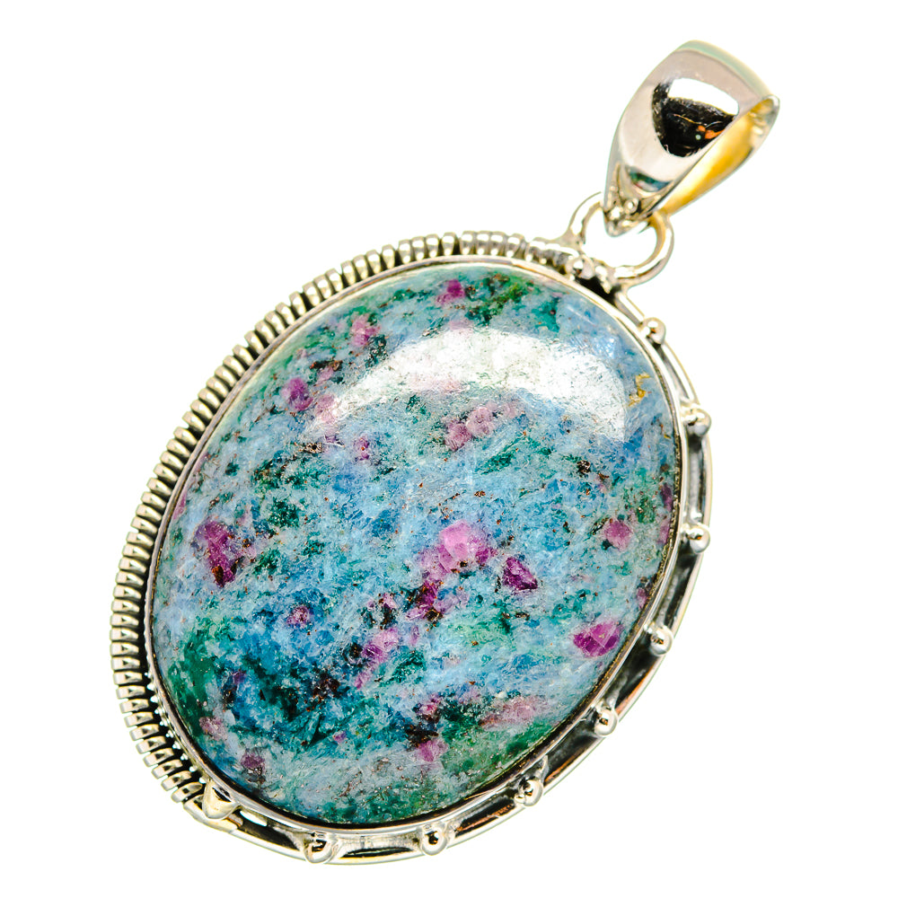 Ruby Fuchsite Pendants handcrafted by Ana Silver Co - PD11279