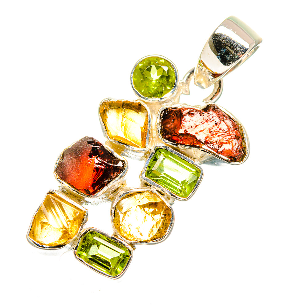 Garnet Pendants handcrafted by Ana Silver Co - PD11308