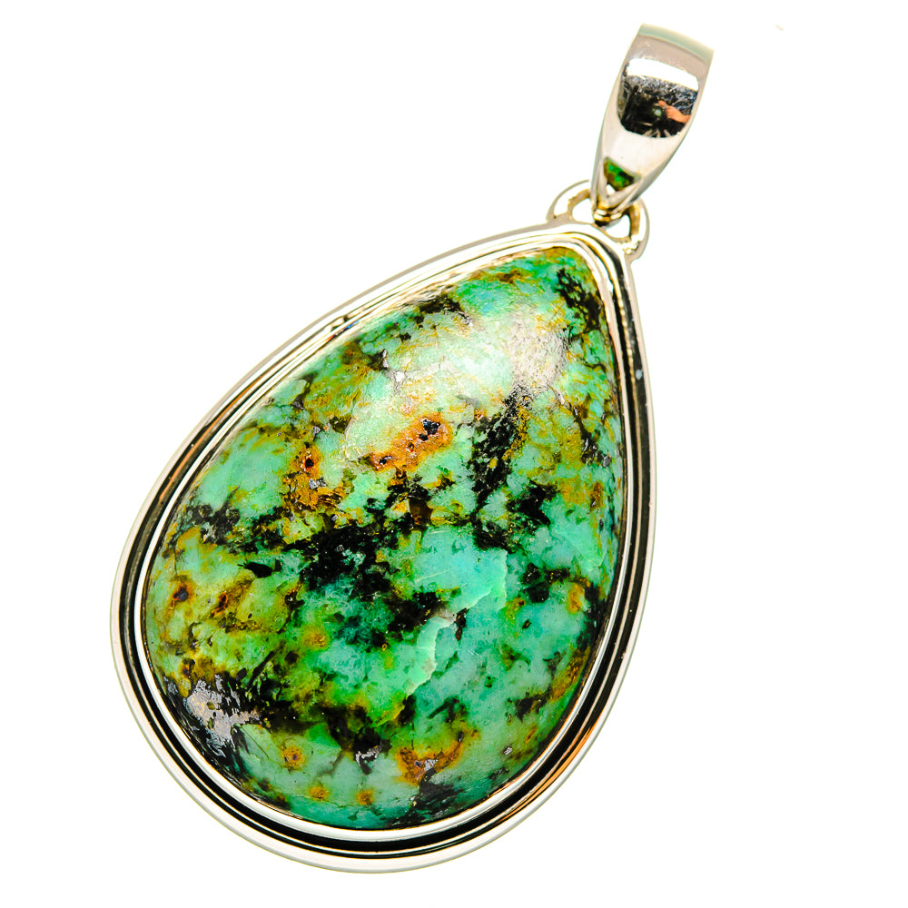 Tibetan Turquoise Pendants handcrafted by Ana Silver Co - PD11318