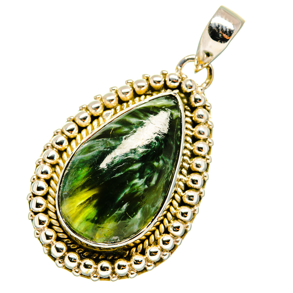 Seraphinite Pendants handcrafted by Ana Silver Co - PD11332