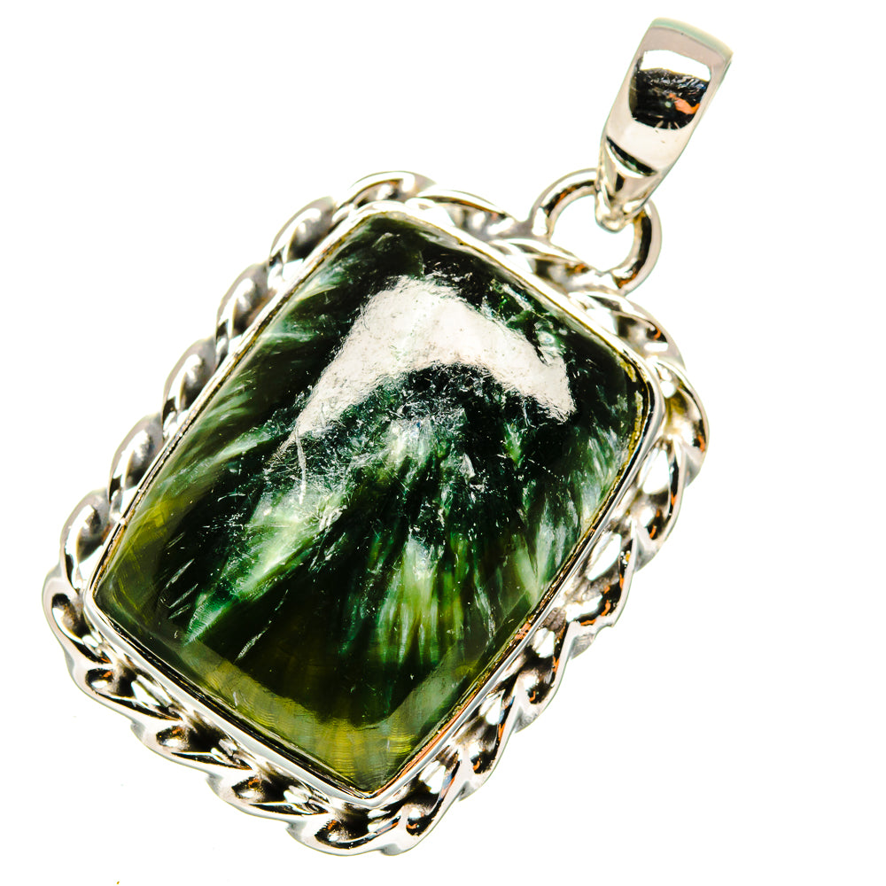 Seraphinite Pendants handcrafted by Ana Silver Co - PD11347