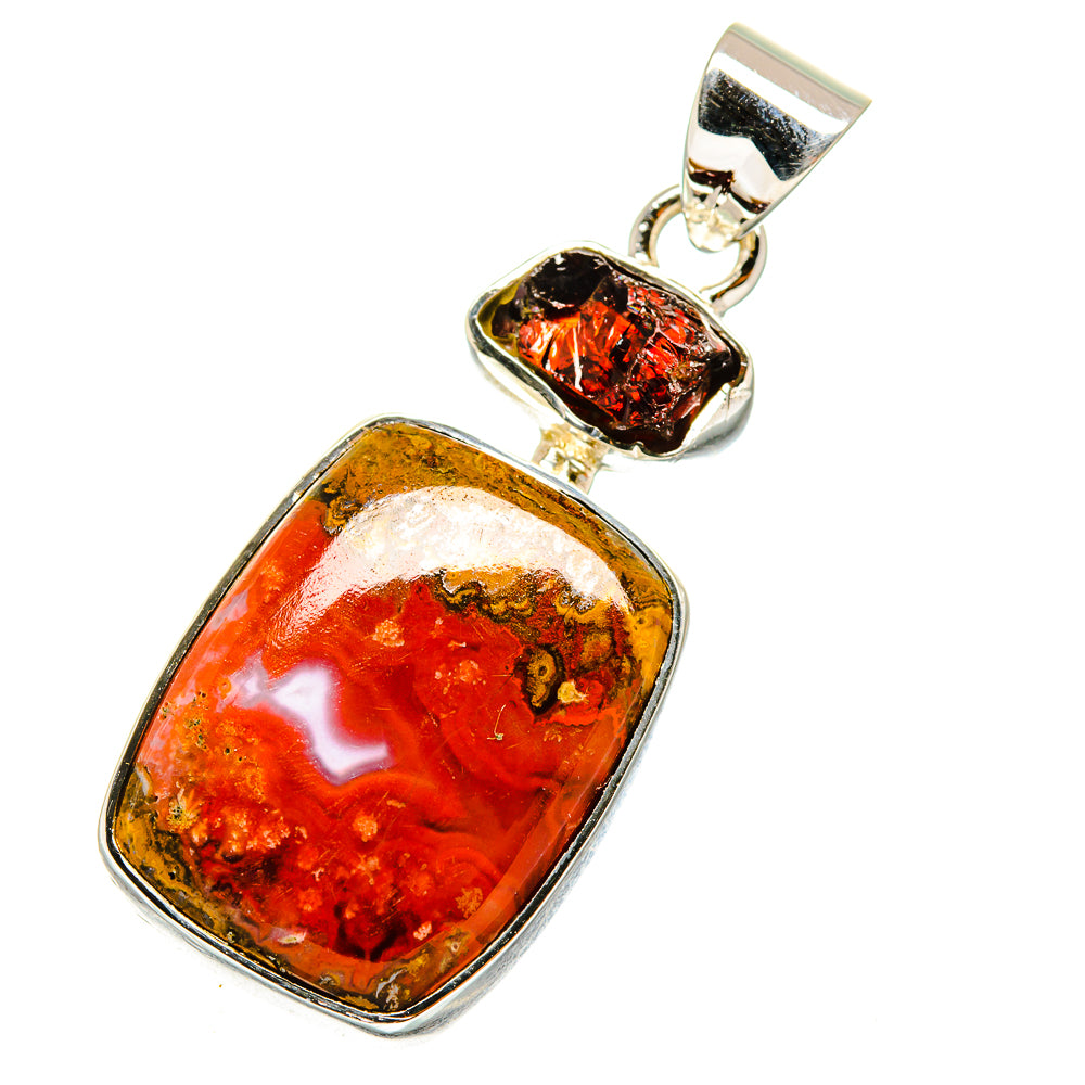 Moroccan Agate Pendants handcrafted by Ana Silver Co - PD11352