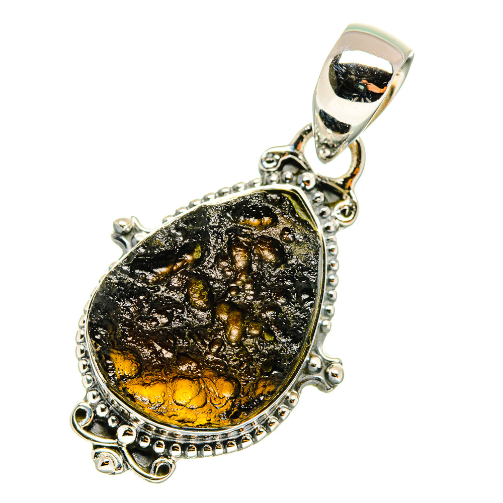 Tektite Pendants handcrafted by Ana Silver Co - PD11356
