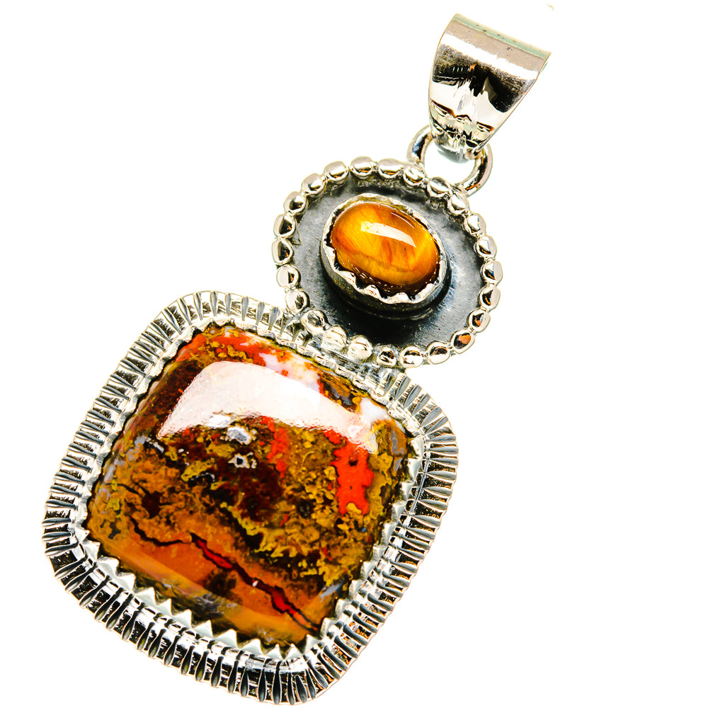 Moroccan Agate Pendants handcrafted by Ana Silver Co - PD11358