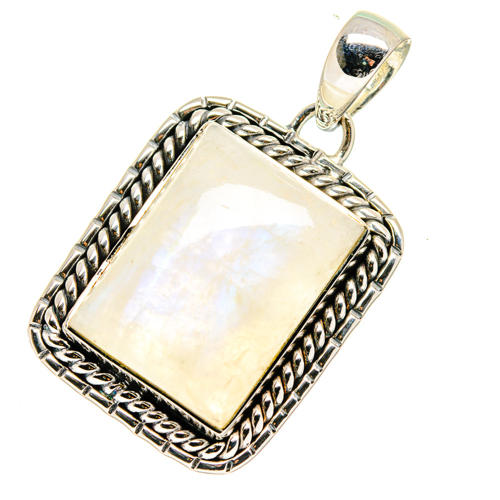 Rainbow Moonstone Pendants handcrafted by Ana Silver Co - PD11378