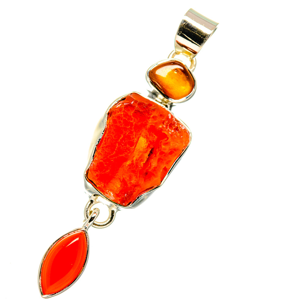 Carnelian Pendants handcrafted by Ana Silver Co - PD11430
