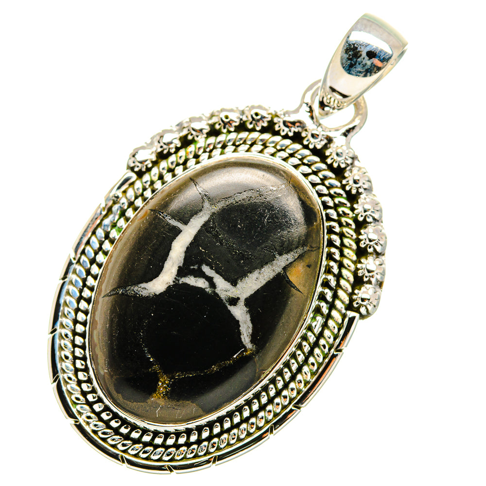 Septarian Geode Pendants handcrafted by Ana Silver Co - PD11493 - Photo 2