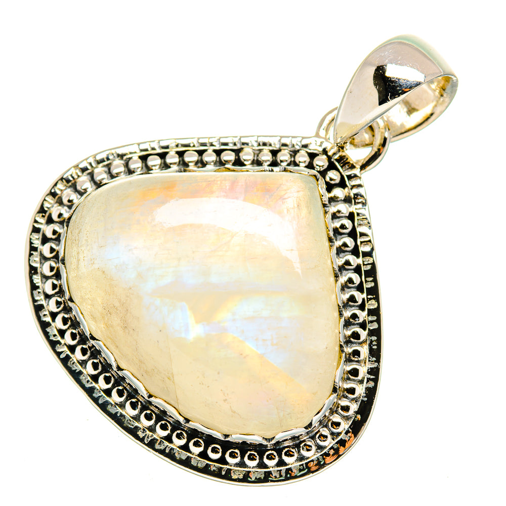Rainbow Moonstone Pendants handcrafted by Ana Silver Co - PD11529