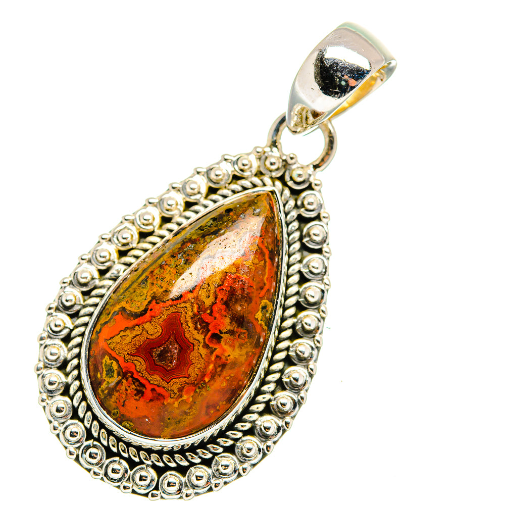 Moroccan Agate Pendants handcrafted by Ana Silver Co - PD11530