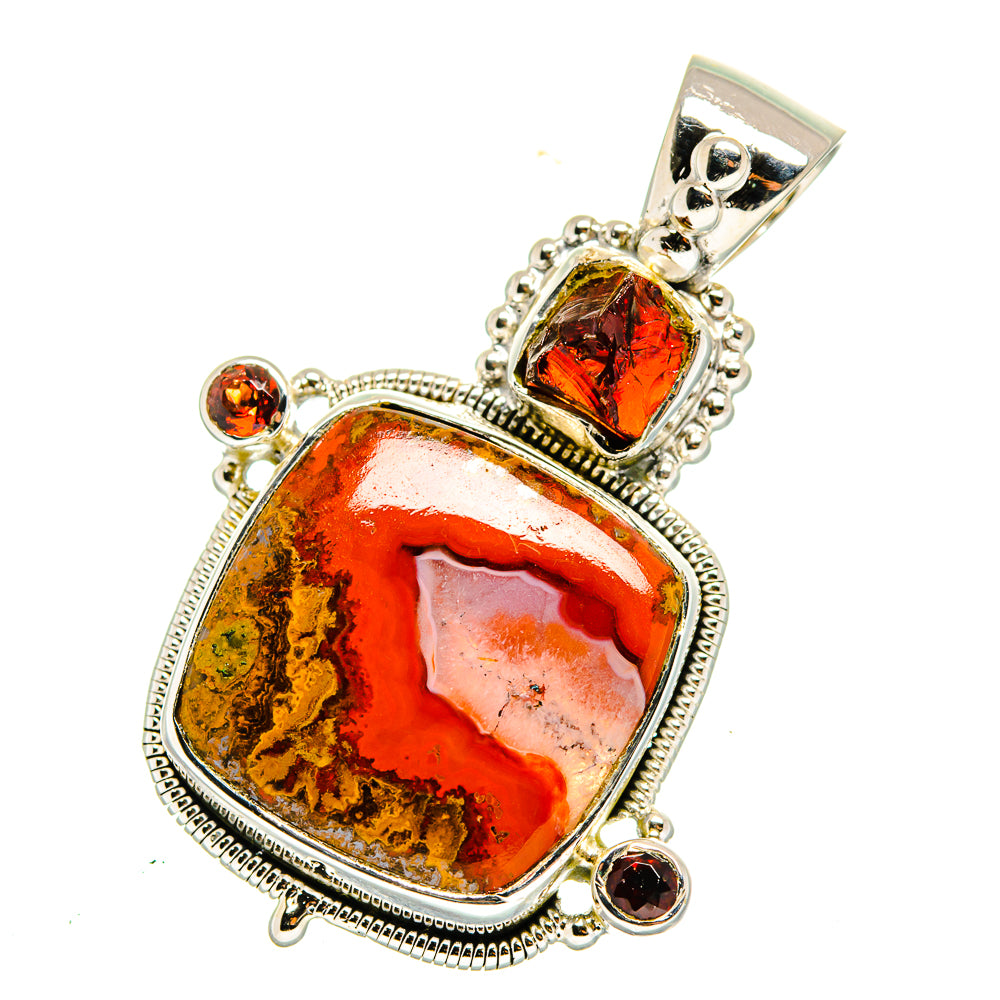 Moroccan Agate Pendants handcrafted by Ana Silver Co - PD11533