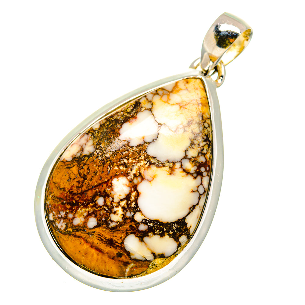 Peanut Wood Jasper Pendants handcrafted by Ana Silver Co - PD11596