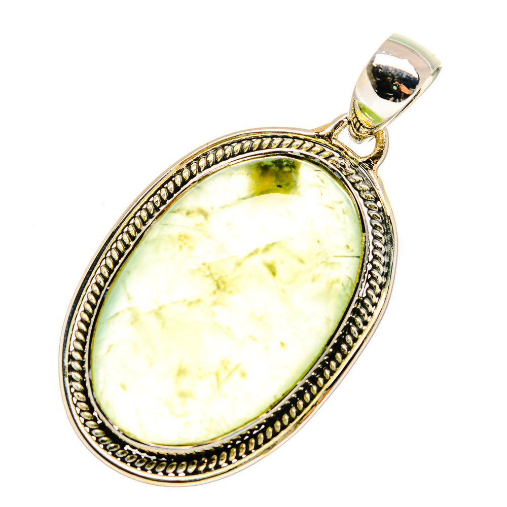 Prehnite Pendants handcrafted by Ana Silver Co - PD11613