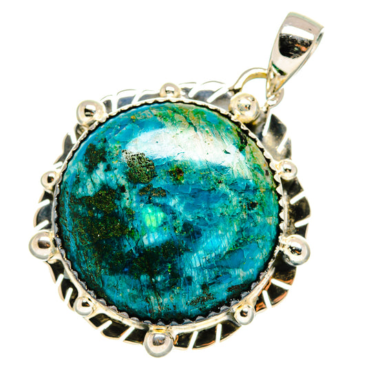 Chrysocolla Pendants handcrafted by Ana Silver Co - PD11614