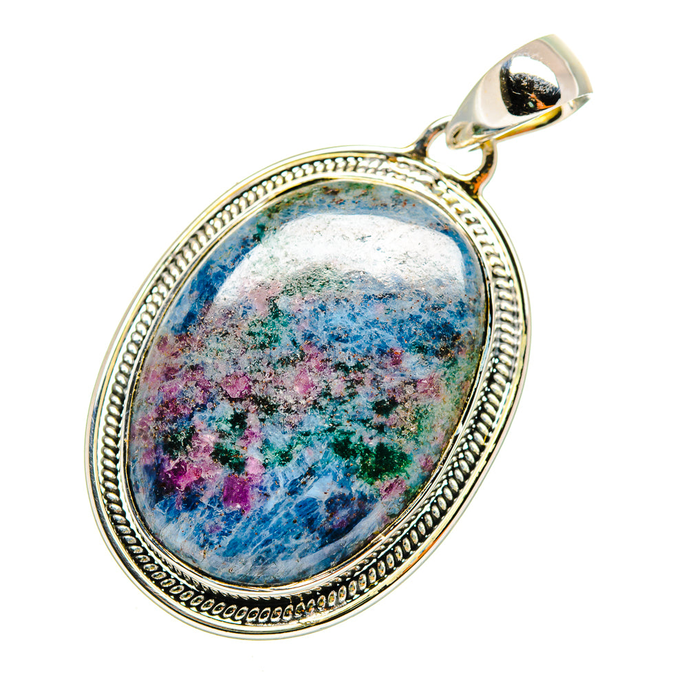 Ruby Fuchsite Pendants handcrafted by Ana Silver Co - PD11673