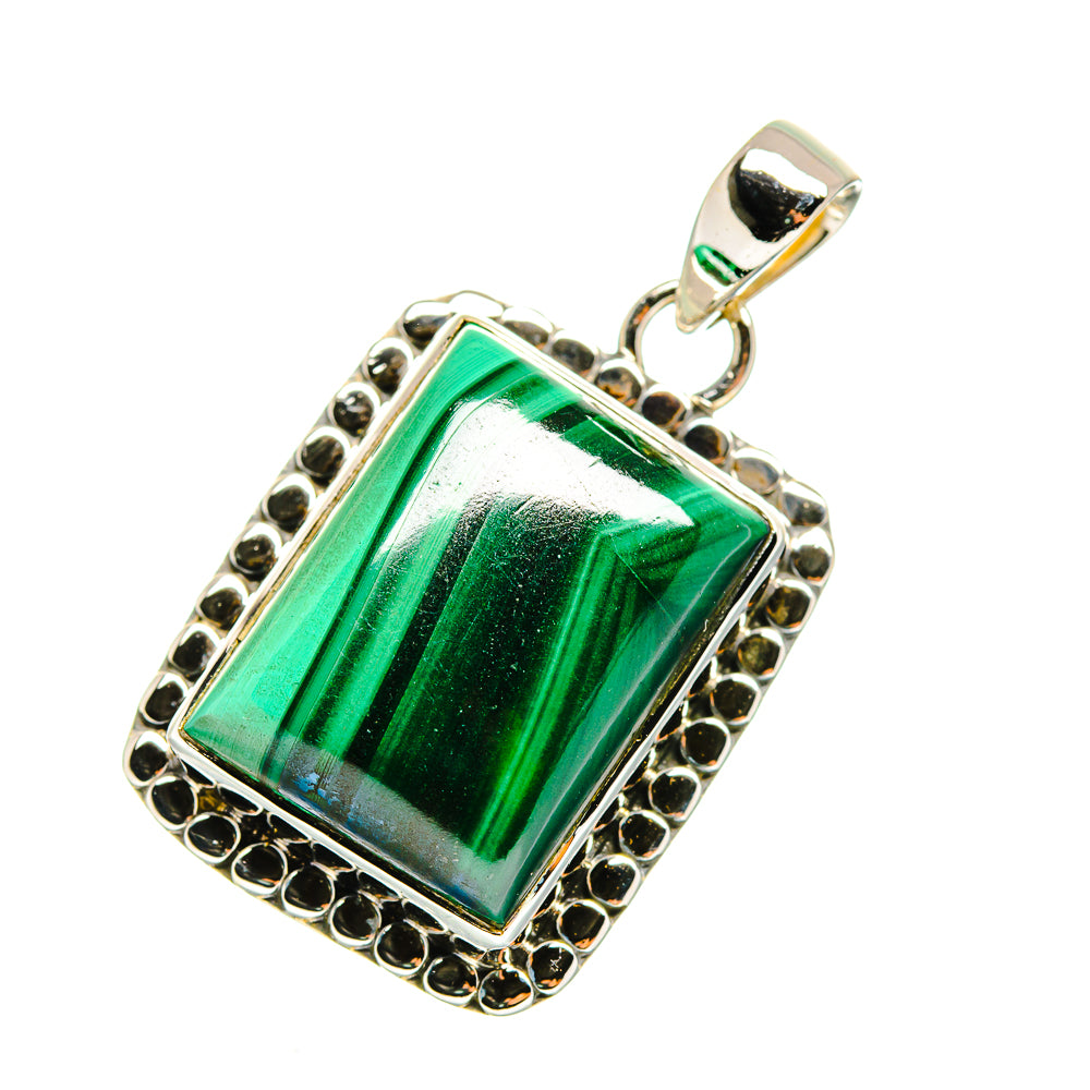 Malachite Pendants handcrafted by Ana Silver Co - PD11689