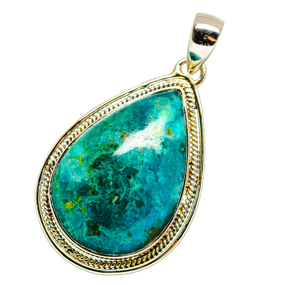 Chrysocolla Pendants handcrafted by Ana Silver Co - PD11726