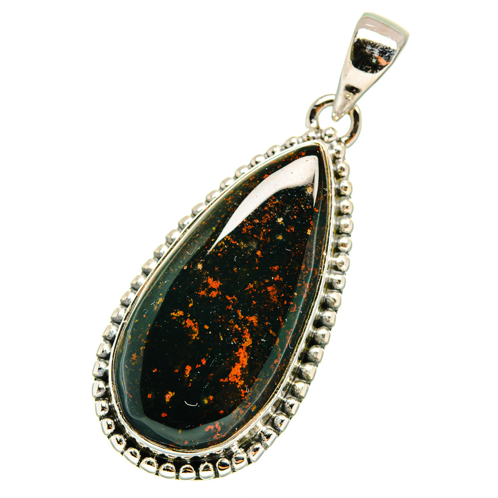 Bloodstone Pendants handcrafted by Ana Silver Co - PD11733