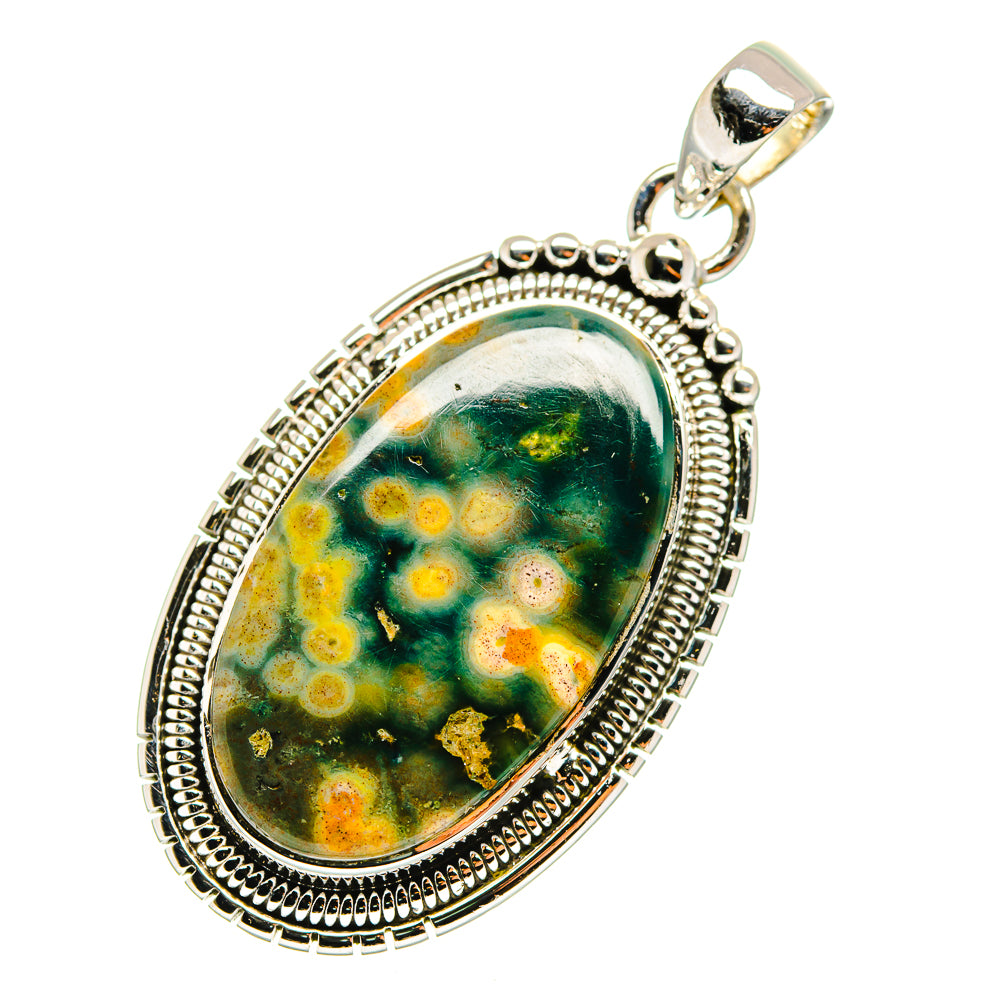 Ocean Jasper Pendants handcrafted by Ana Silver Co - PD11742
