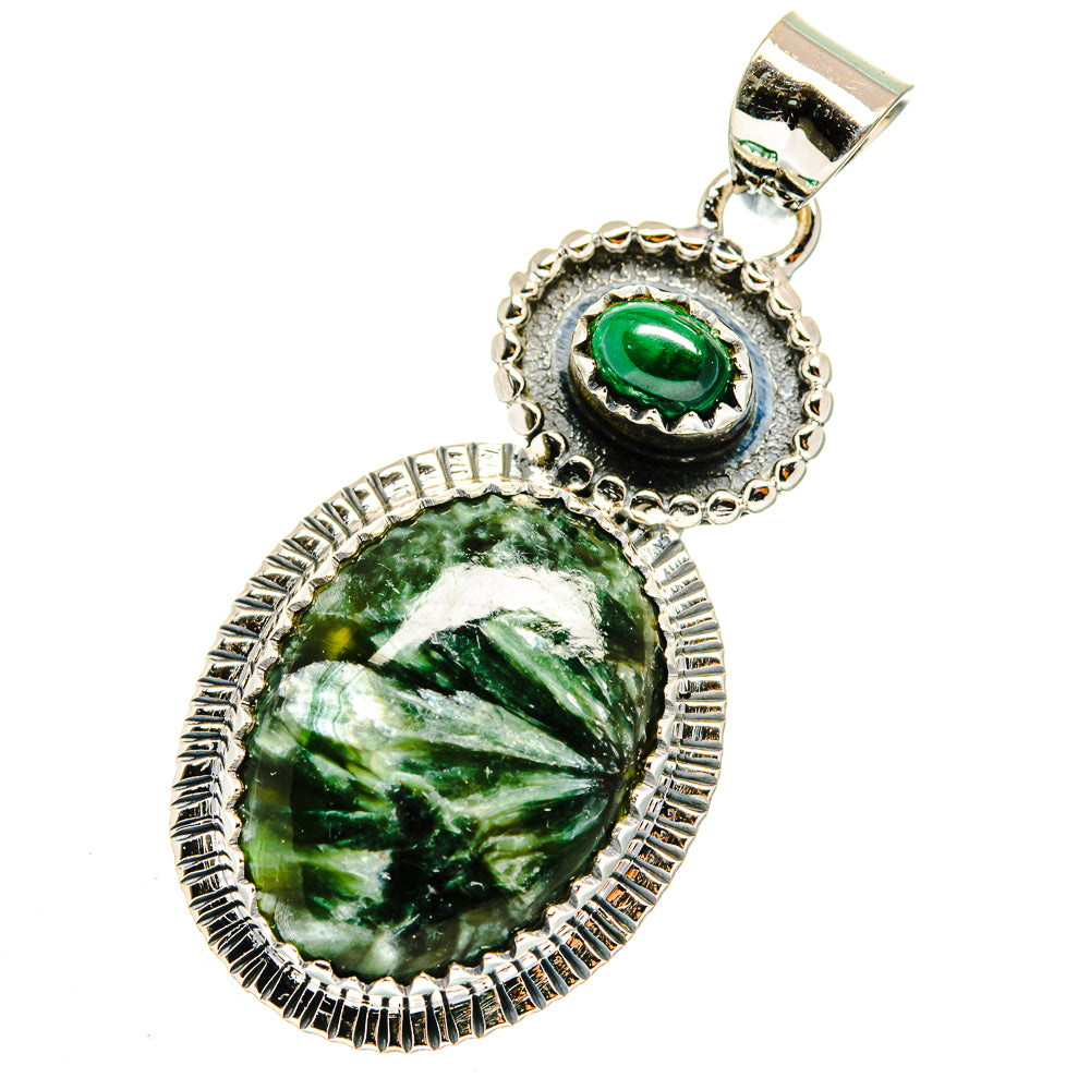 Seraphinite Pendants handcrafted by Ana Silver Co - PD11748