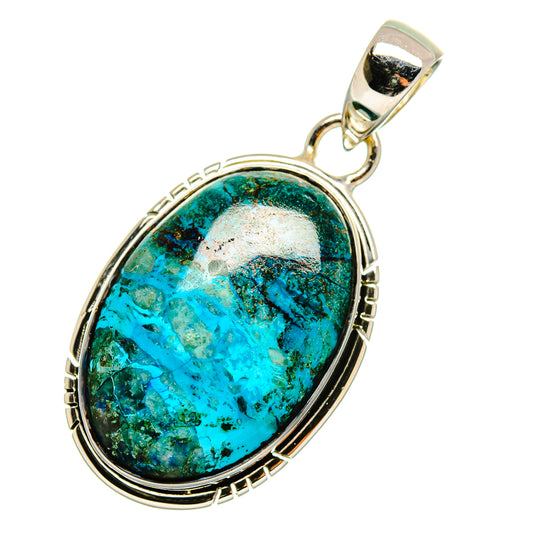 Chrysocolla Pendants handcrafted by Ana Silver Co - PD11820