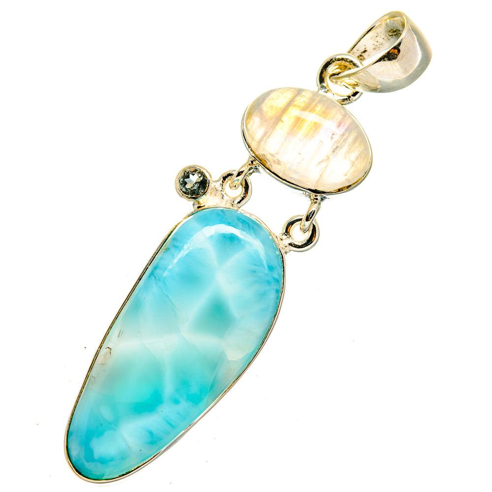 Larimar Pendants handcrafted by Ana Silver Co - PD11833