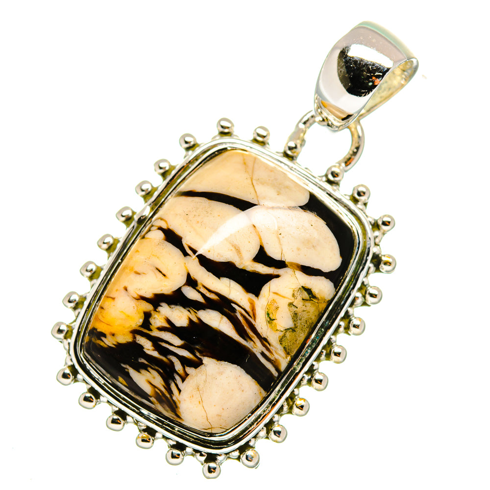 Peanut Wood Jasper Pendants handcrafted by Ana Silver Co - PD11849
