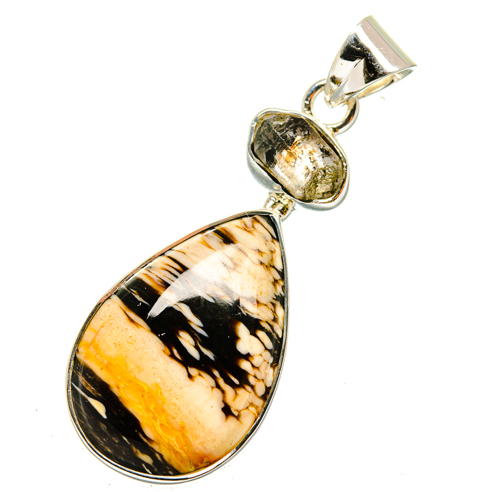 Peanut Wood Jasper Pendants handcrafted by Ana Silver Co - PD11853