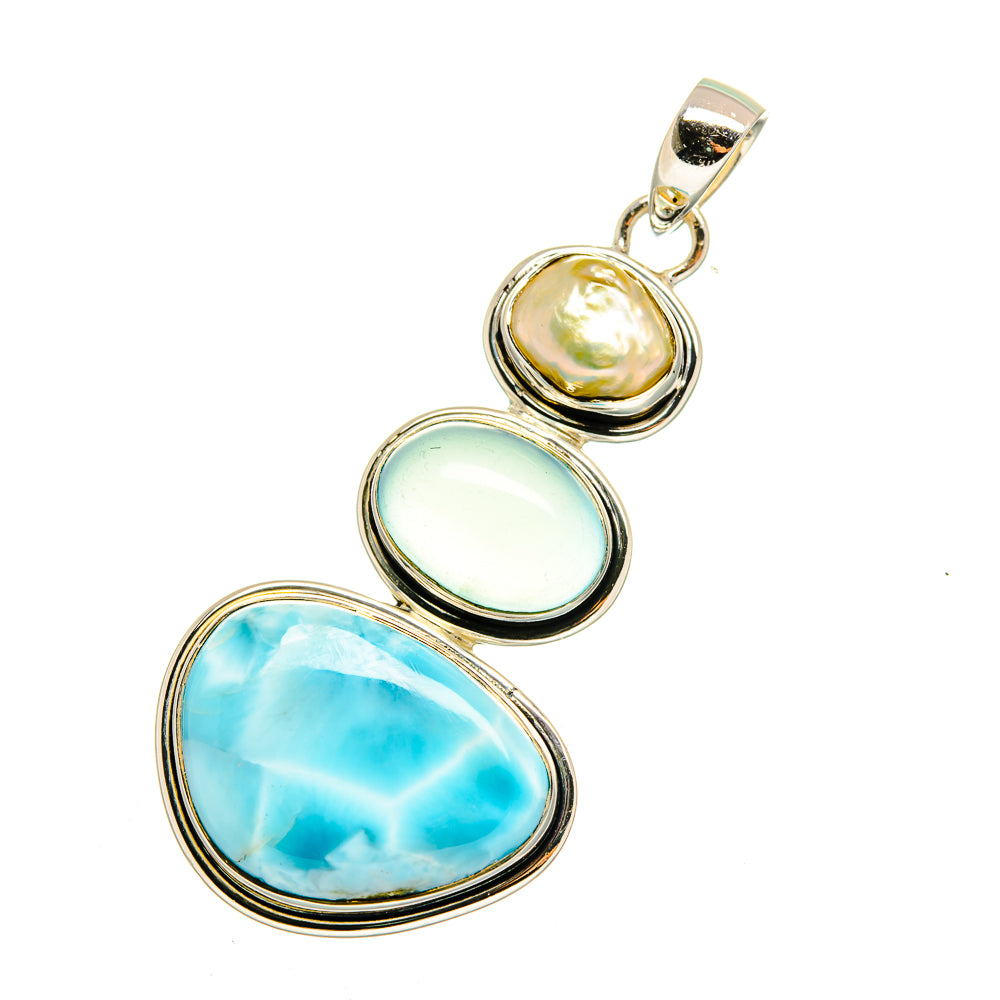 Larimar Pendants handcrafted by Ana Silver Co - PD11863