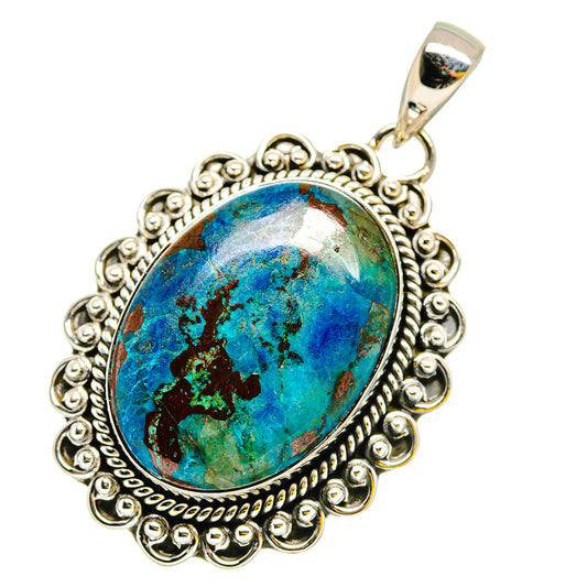 Chrysocolla Pendants handcrafted by Ana Silver Co - PD11871