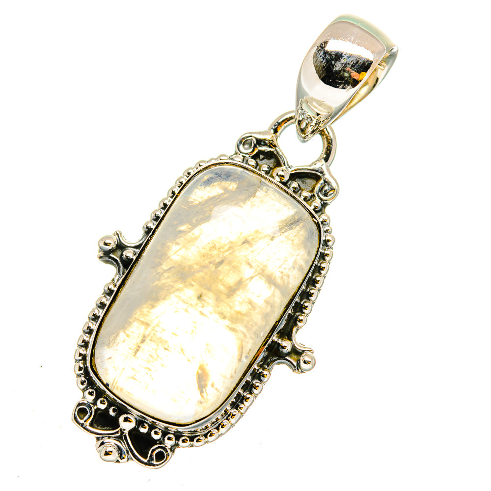 Rainbow Moonstone Pendants handcrafted by Ana Silver Co - PD11911
