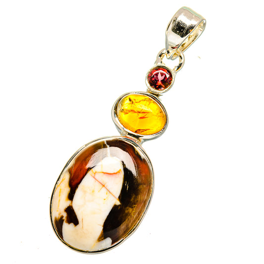 Peanut Wood Jasper Pendants handcrafted by Ana Silver Co - PD11915